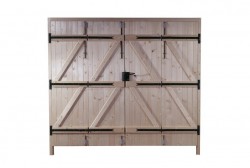 Porte de garage en bois